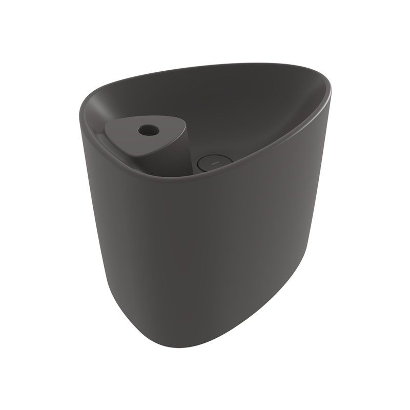 Bocchi Etna Tezgah Üstü Monoblok Lavabo 58 cm Batarya Banklı Mat Antrasit - Bocchi (1)