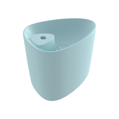 Bocchi Etna Tezgah Üstü Monoblok Lavabo 58 cm Batarya Banklı Mat Buz Mavisi - 2