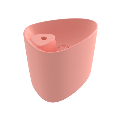 Bocchi Etna Tezgah Üstü Monoblok Lavabo 58 cm Batarya Banklı Mat Somon - 1