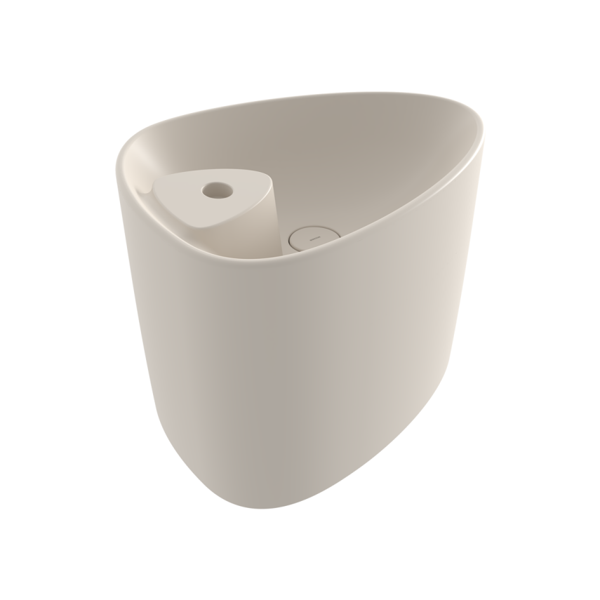 Bocchi Etna Tezgah Üstü Monoblok Lavabo 58 cm Batarya Banklı Mat Yasemin - Bocchi