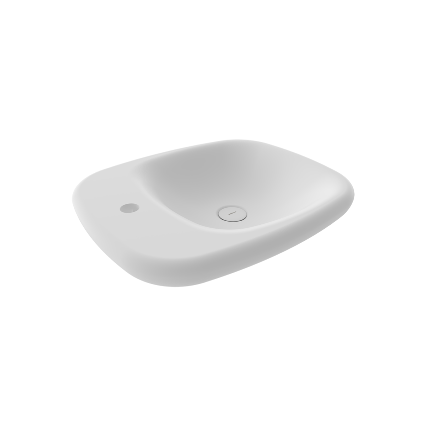Bocchi Fenice 54 cm Çanak Lavabo Mat Beyaz - Bocchi