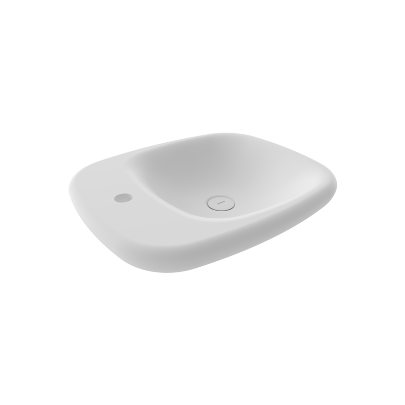 Bocchi Fenice 54 cm Çanak Lavabo Mat Beyaz - Bocchi (1)