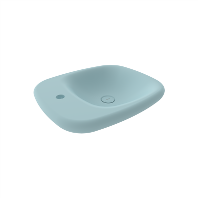 Bocchi Fenice 54 cm Çanak Lavabo Mat Buz Mavisi - 2
