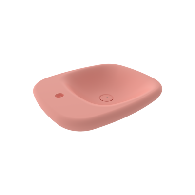 Bocchi Fenice 54 cm Çanak Lavabo Mat Somon - 2