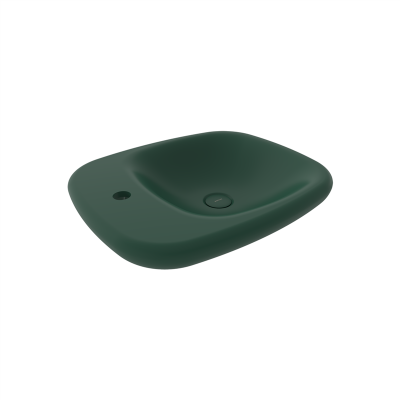 Bocchi Fenice 54 cm Çanak Lavabo Mat Yeşil - 3