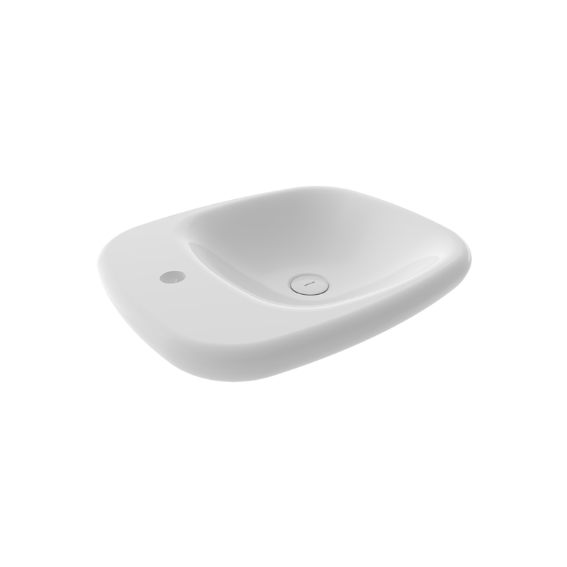 Bocchi Fenice 54 cm Çanak Lavabo Parlak Beyaz - Bocchi (1)