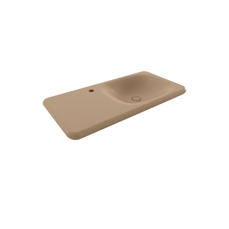 Bocchi Fenice 90 cm Etajerli Lavabo Mat Kaşmir - Bocchi (1)