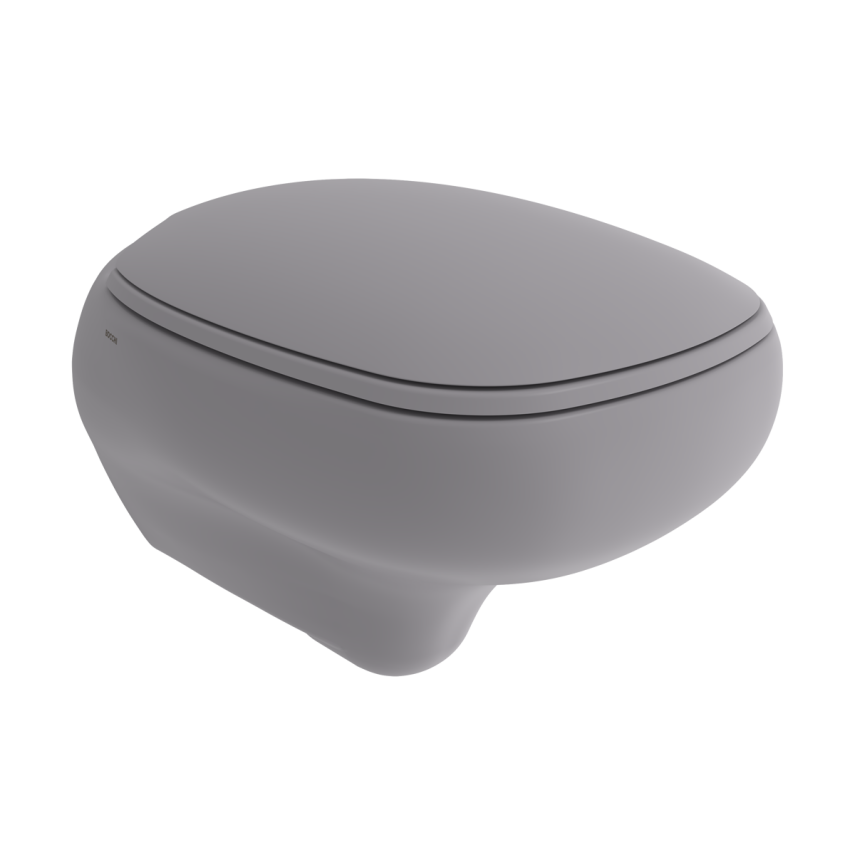 Bocchi Fenice Asma Klozet 53 cm Mat Gri (Klozet Kapağı Hariçtir) - Bocchi