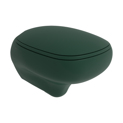 Bocchi Fenice Asma Klozet 53 cm Mat Yeşil (Klozet Kapağı Hariçtir) - 1