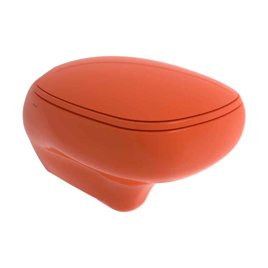 Bocchi Fenice Asma Klozet 53 cm Parlak Turuncu (Klozet Kapağı Hariçtir) - Bocchi