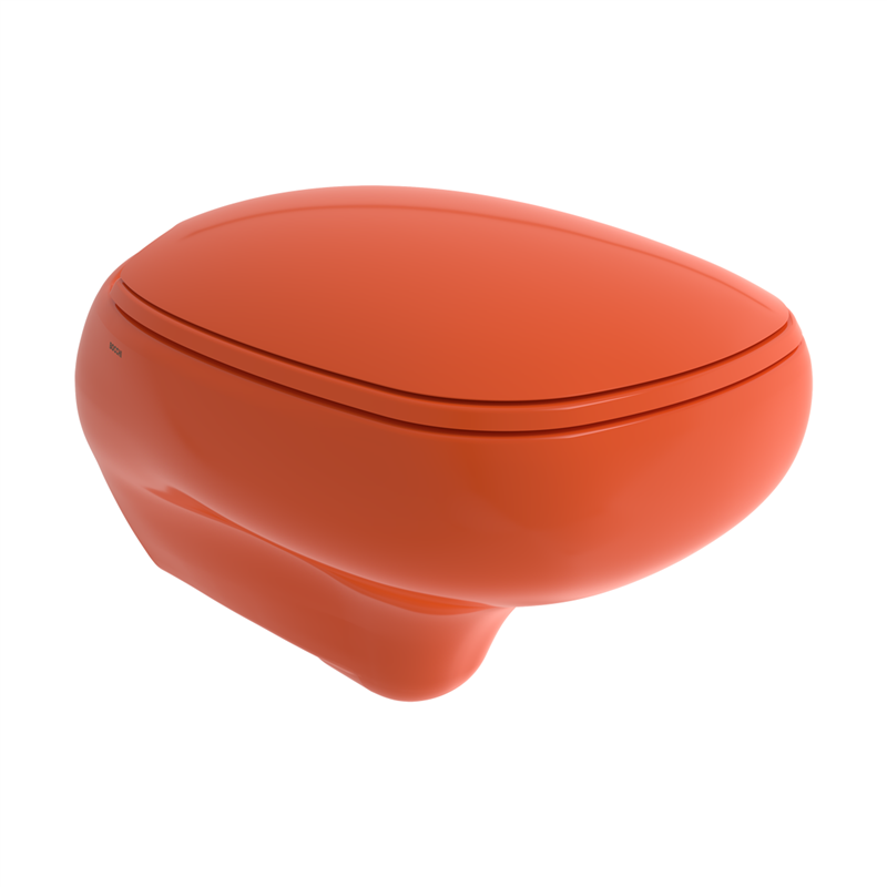 Bocchi Fenice Asma Klozet 53 cm Parlak Turuncu (Klozet Kapağı Hariçtir) - Bocchi (1)