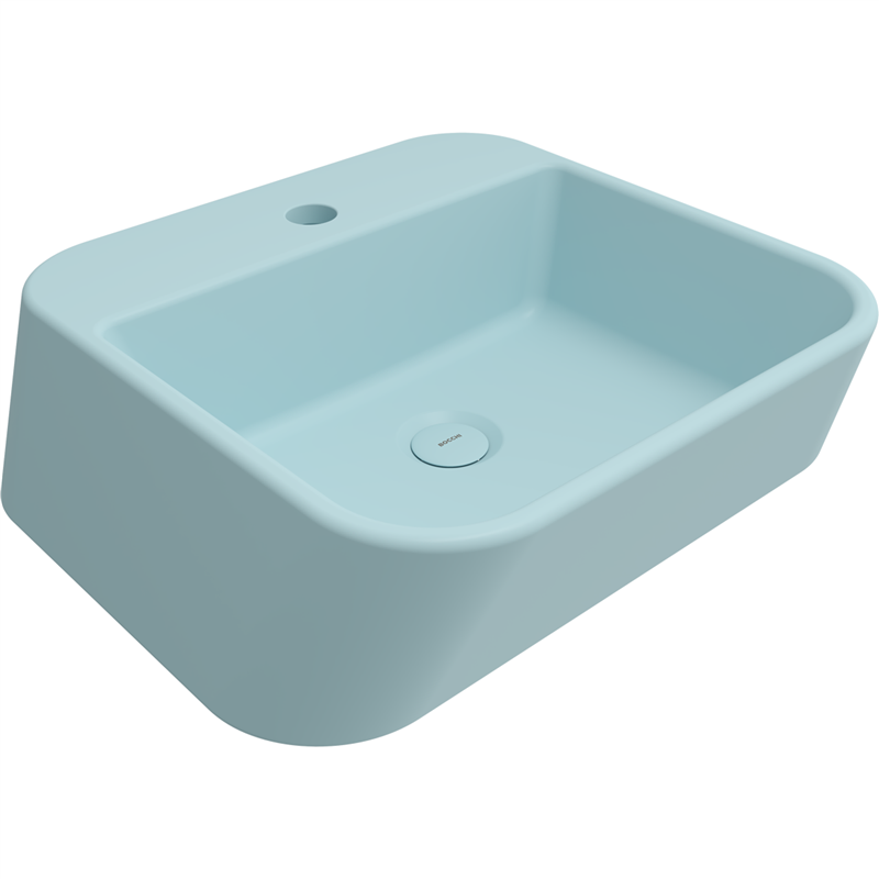 Bocchi Firenze Çanak Lavabo 50 cm Mat Buz Mavisi - Bocchi (1)