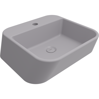 Bocchi Firenze Çanak Lavabo 50 cm Mat Gri - 2