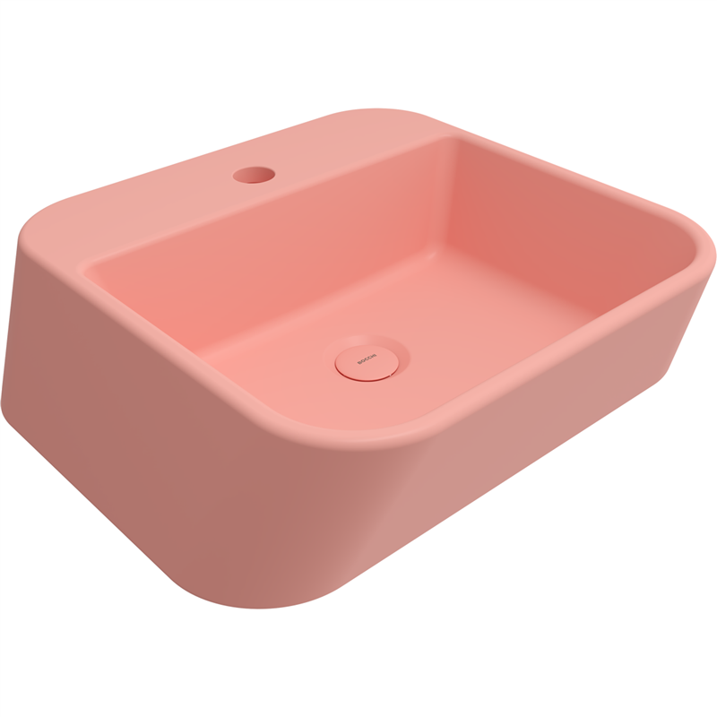 Bocchi Firenze Çanak Lavabo 50 cm Mat Somon - Bocchi (1)