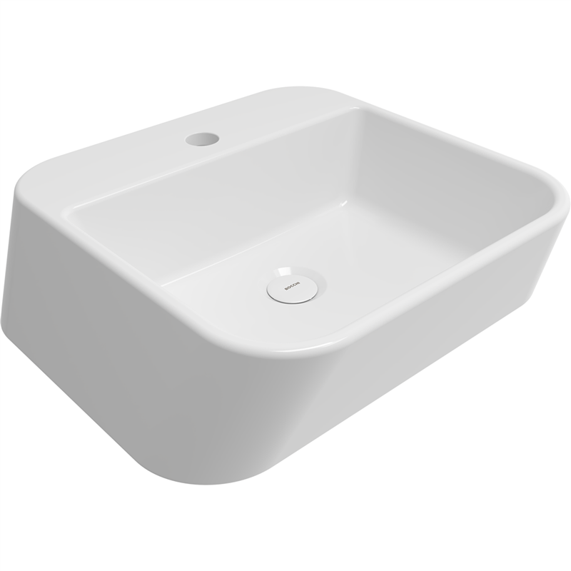 Bocchi Firenze Çanak Lavabo 50 cm Parlak Beyaz - Bocchi (1)