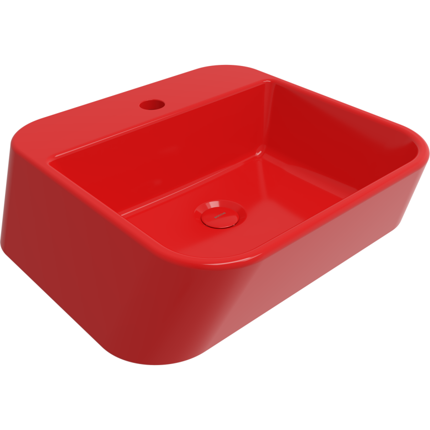 Bocchi Firenze Çanak Lavabo 50 cm Parlak Kırmızı - Bocchi
