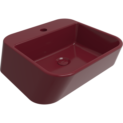 Bocchi Firenze Çanak Lavabo 50 cm P.Burgonya Bordosu - 3