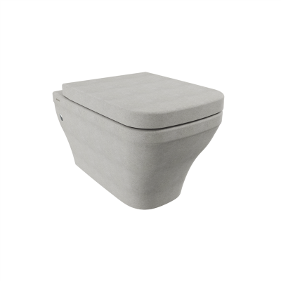 Bocchi Firenze Rimless Asma Klozet, Mat Beton (Klozet Kapağı Hariçtir) - 2