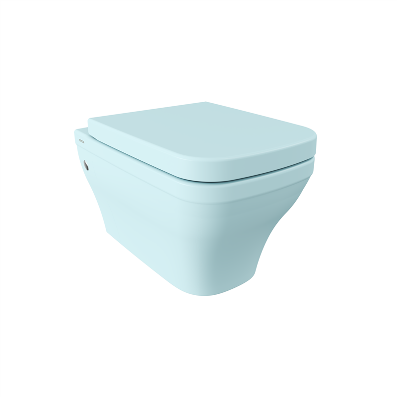 Bocchi Firenze Rimless Asma Klozet, Mat Buz Mavisi (Klozet Kapağı Hariçtir) - Bocchi (1)