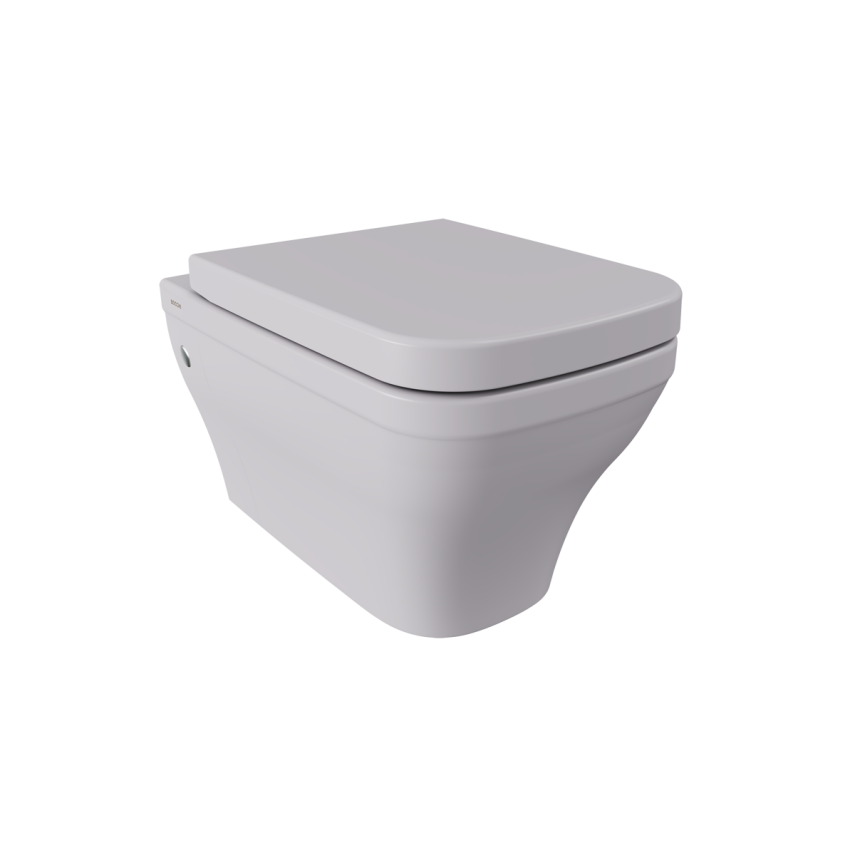 Bocchi Firenze Rimless Asma Klozet, Mat Gri (Klozet Kapağı Hariçtir) - Bocchi