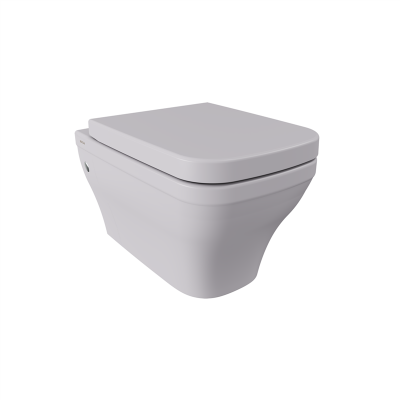 Bocchi Firenze Rimless Asma Klozet, Mat Gri (Klozet Kapağı Hariçtir) - 2