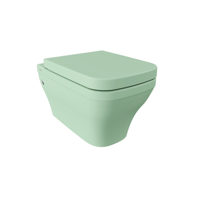 Bocchi Firenze Rimless Asma Klozet, Mat Mint Yeşil (Klozet Kapağı Hariçtir) - 2