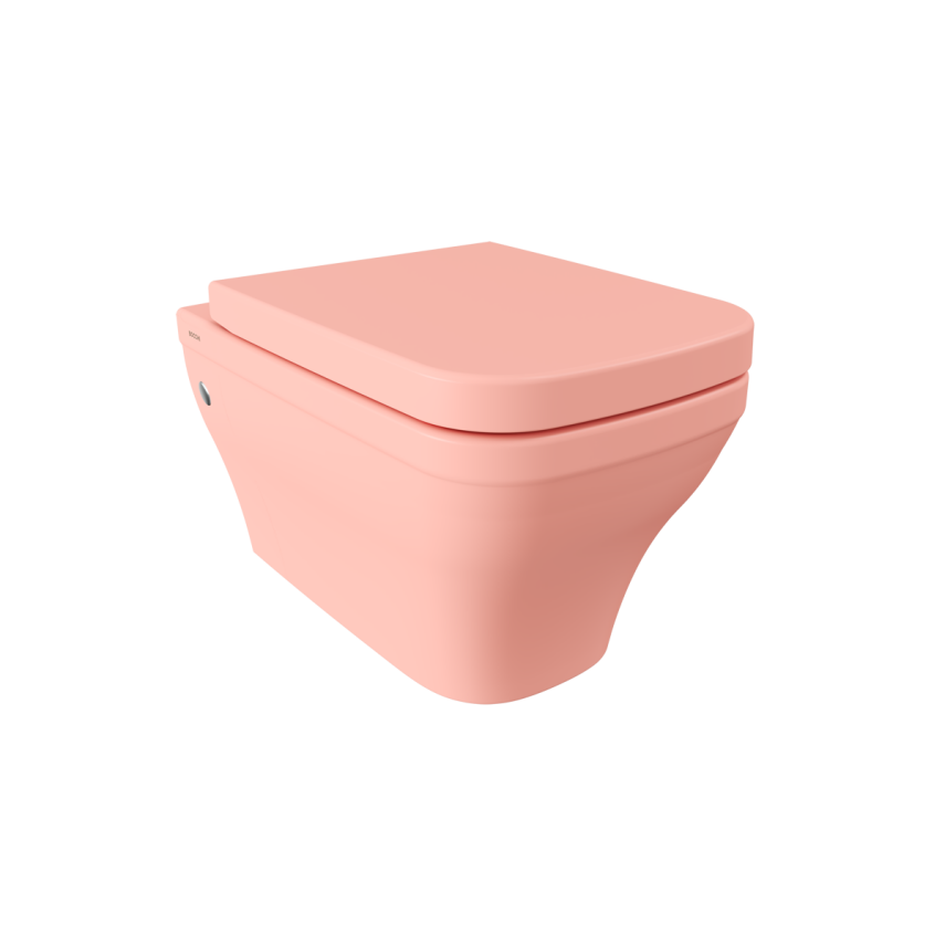 Bocchi Firenze Rimless Asma Klozet, Mat Somon (Klozet Kapağı Hariçtir) - Bocchi