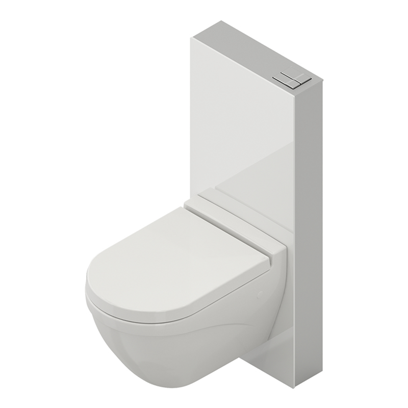 Bocchi Glass Box Asma Klozetler İçin Duvar Önü Rezervuar Sistemi, Beyaz - Bocchi