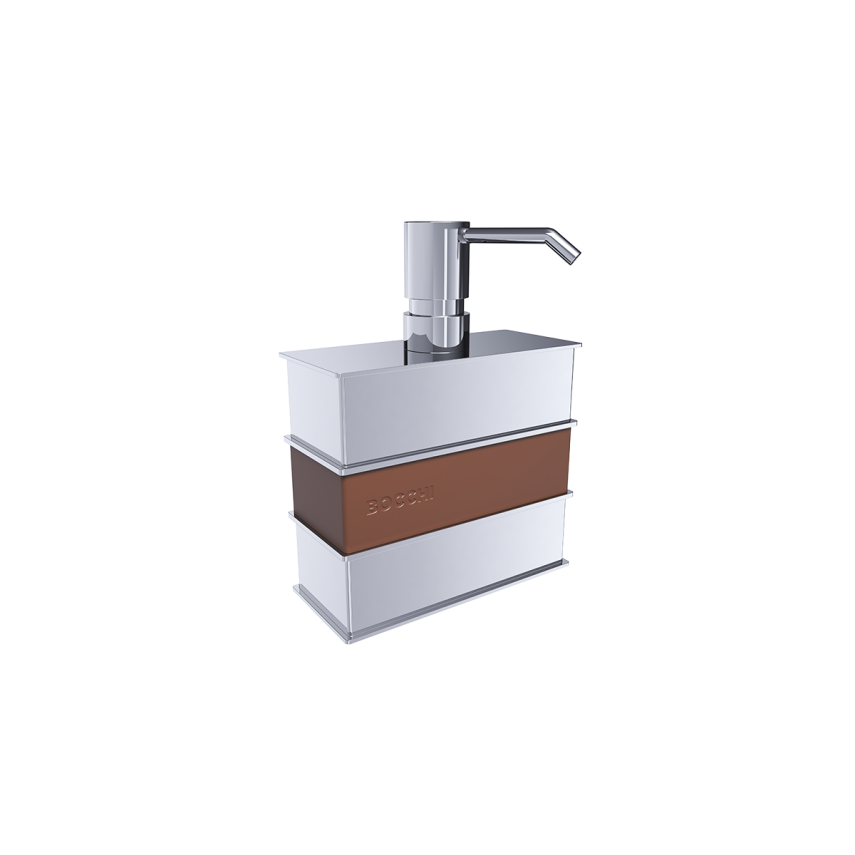 Bocchi Lusso Deri Sıvı Sabunluk Tezgah Üstü, Krom Taba - Bocchi