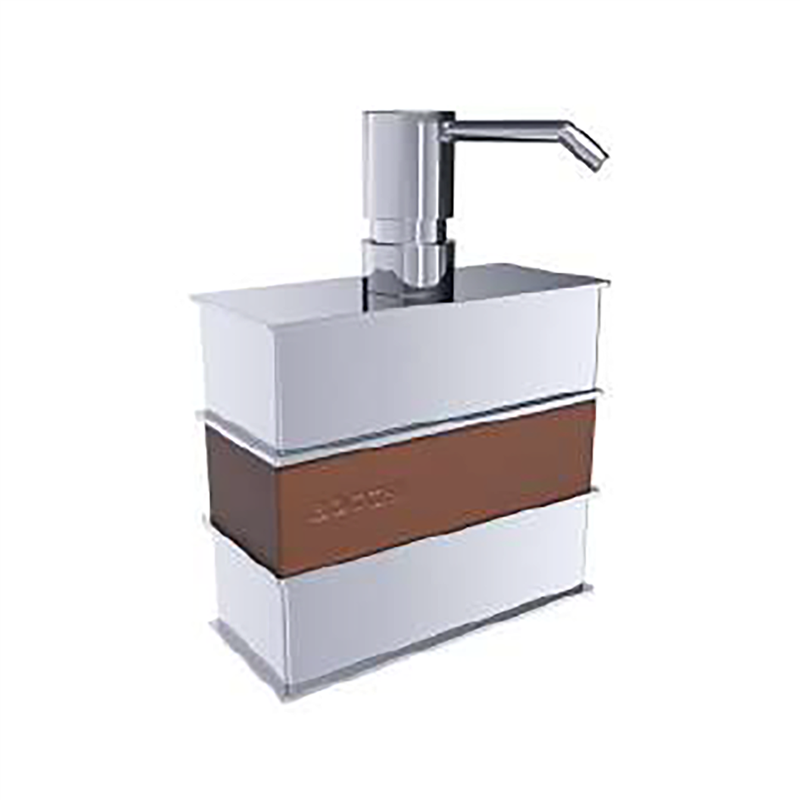 Bocchi Lusso Deri Sıvı Sabunluk Tezgah Üstü, Krom Taba - Bocchi (1)