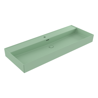 Bocchi Milano 120 cm Mat Mint Yeşil Tezgah Üstü Lavabo - 2