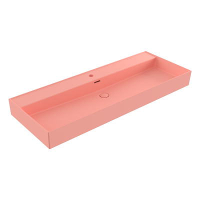Bocchi Milano 120 cm Mat Somon Tezgah Üstü Lavabo - 3
