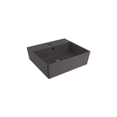 Bocchi Milano 50 cm Çanak Lavabo Batarya Delikli Mat Antrasit - 2