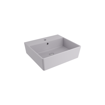 Bocchi Milano 50 cm Çanak Lavabo Batarya Delikli Mat Gri - 1