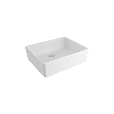 Bocchi Milano 50 cm Çanak Lavabo Mat Beyaz - 3