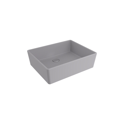 Bocchi Milano 50 cm Çanak Lavabo Mat Gri - 1