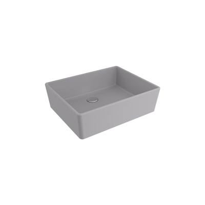 Bocchi Milano 50 cm Çanak Lavabo Mat Gri - 3