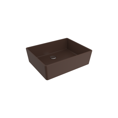 Bocchi Milano 50 cm Çanak Lavabo Mat Kahve - 1