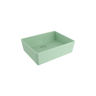 Bocchi Milano 50 cm Çanak Lavabo Mat Mint Yeşil - 1