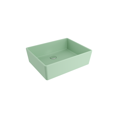 Bocchi Milano 50 cm Çanak Lavabo Mat Mint Yeşil - 2