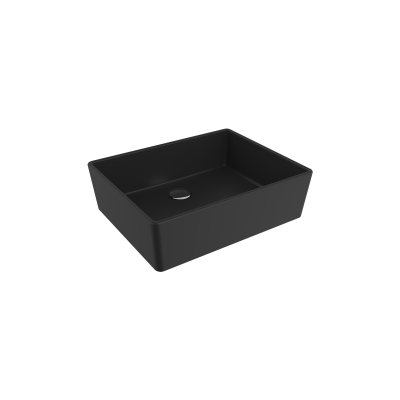 Bocchi Milano 50 cm Çanak Lavabo Mat Siyah - 1