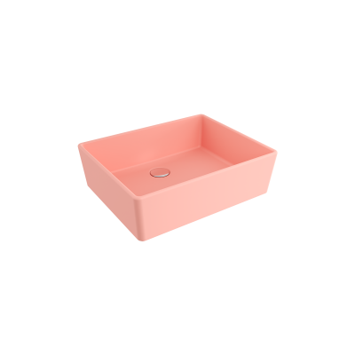 Bocchi Milano 50 cm Çanak Lavabo Mat Somon - 1