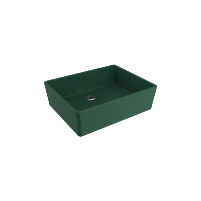 Bocchi Milano 50 cm Çanak Lavabo Mat Yeşil - 1