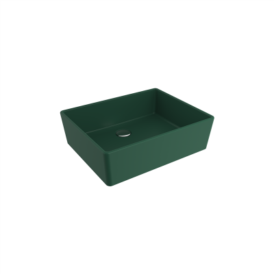 Bocchi Milano 50 cm Çanak Lavabo Mat Yeşil - 3