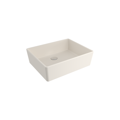 Bocchi Milano 50 cm Çanak Lavabo Parlak Bisküvi - 1