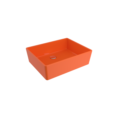 Bocchi Milano 50 cm Çanak Lavabo Parlak Turuncu - 1