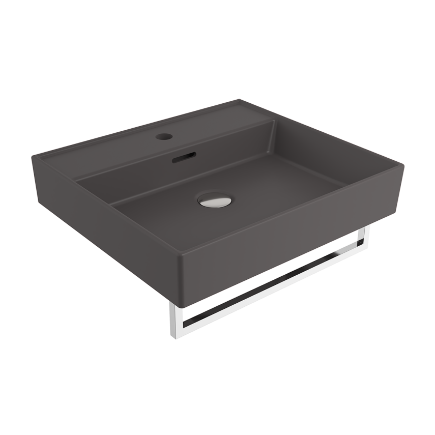 Bocchi Milano 50 cm Lavabo Batarya Delikli Mat Antrasit - Bocchi (1)