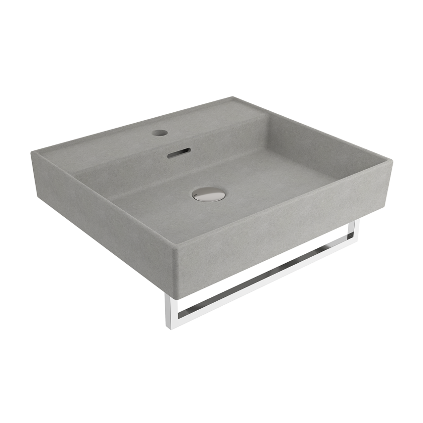 Bocchi Milano 50 cm Lavabo Batarya Delikli Mat Beton - Bocchi (1)