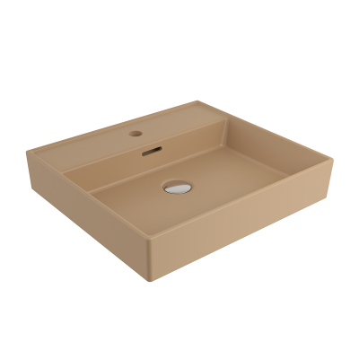 Bocchi Milano 50 cm Lavabo Batarya Delikli Mat Kaşmir - 1