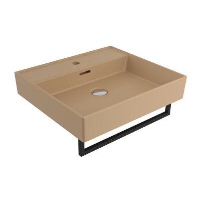 Bocchi Milano 50 cm Lavabo Batarya Delikli Mat Kaşmir - 3
